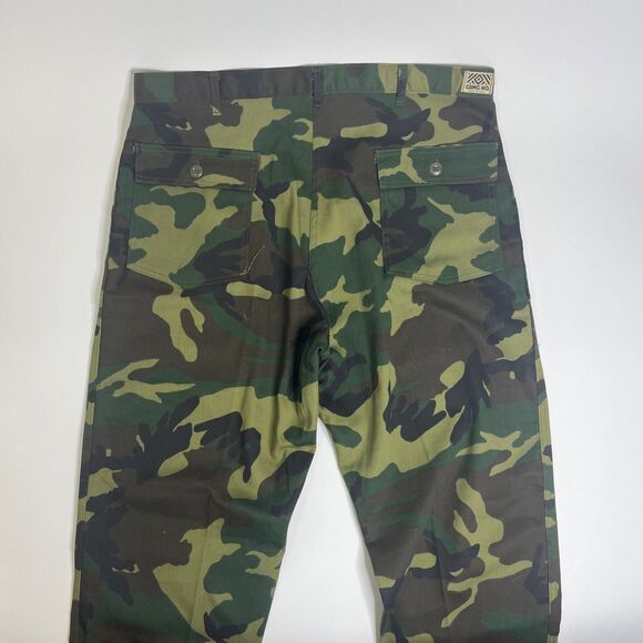 VTG Gung Ho Men’s 38x29.5 Woodland Camo Military Pants Made in USA Army - Picture 5 of 10